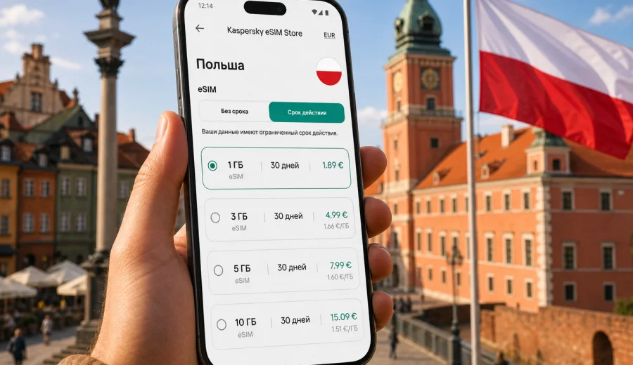 eSIM в Польше: мобильная связь и интернет