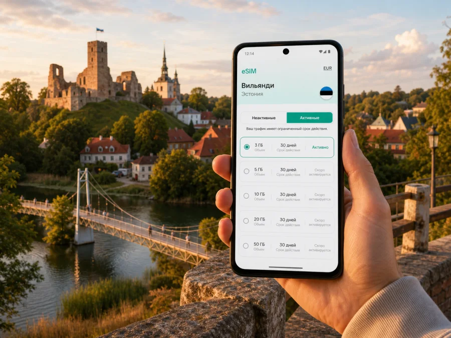 Вильянди eSIM: мобильная связь и интернет