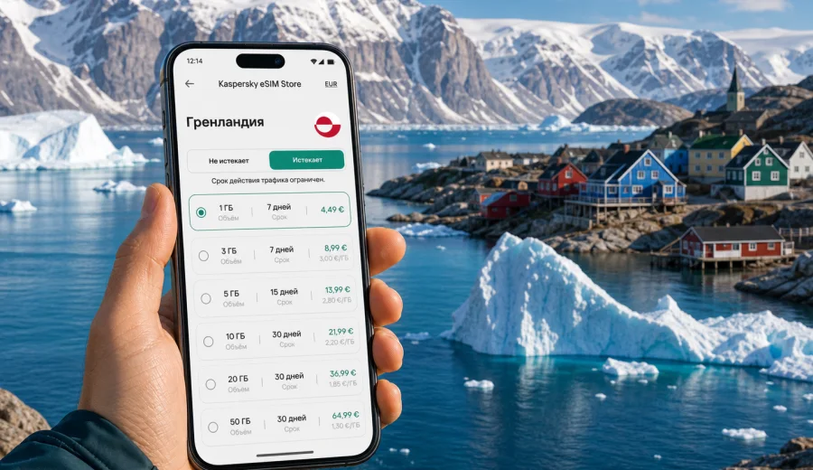 eSIM для Гренландии: мобильная связь и интернет