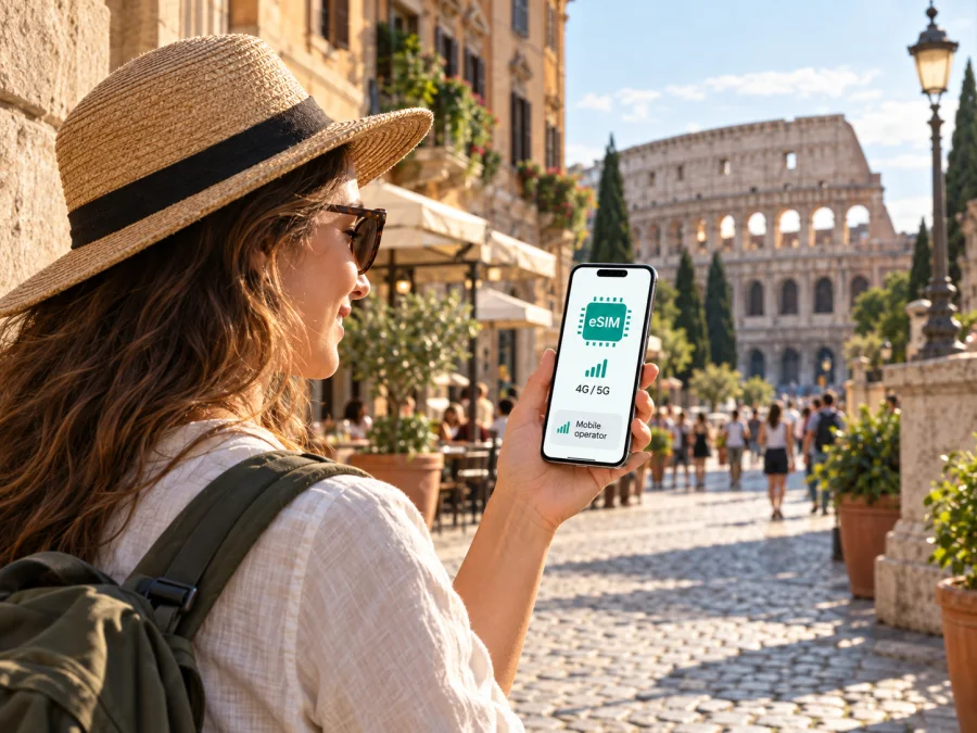 TIM eSIM в Италии: подключение и поездка