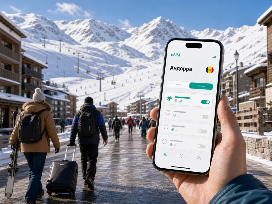 eSIM для Пас-де-ла-Каса: интернет в Андорре