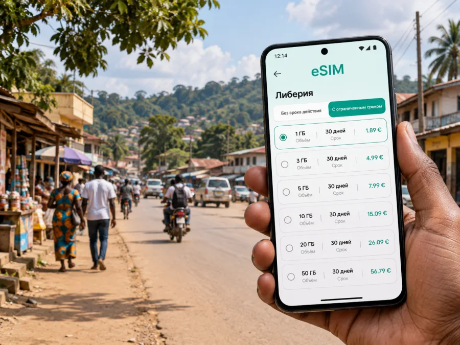 eSIM для Ганты: мобильный интернет в Либерии