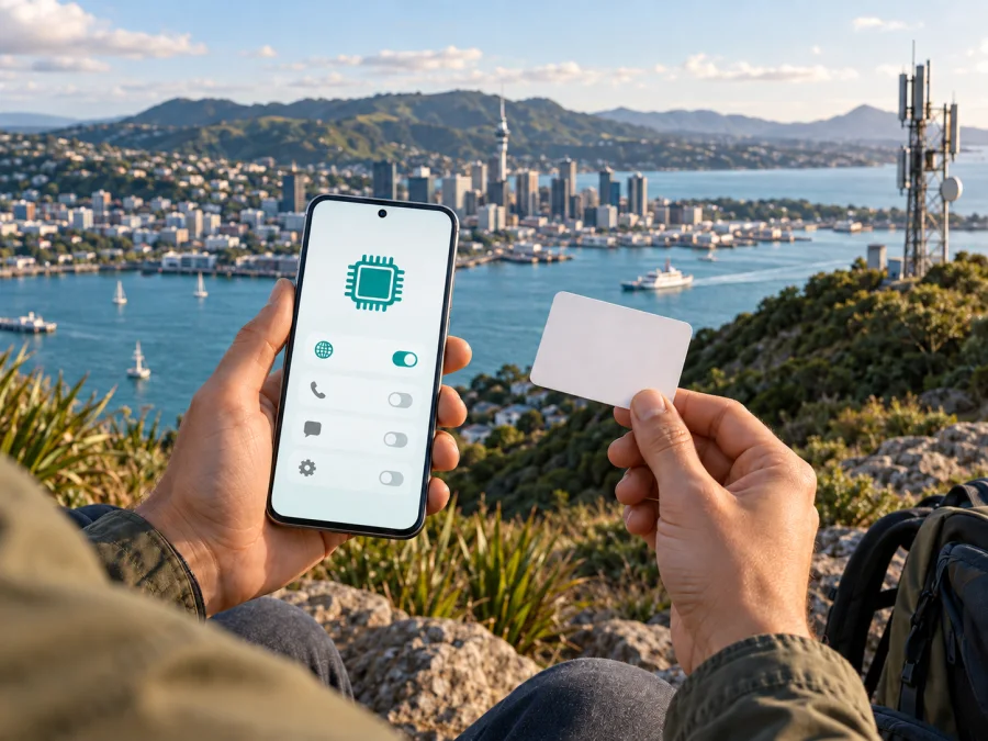 Skinny eSIM в Новой Зеландии: подключение и активация