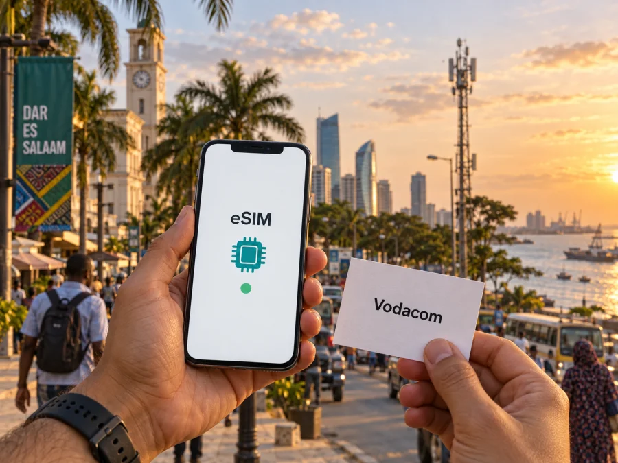 Vodacom eSIM в Танзании: подключение для поездки