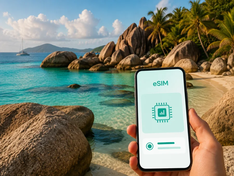 Верджин-Горда: eSIM для мобильного интернета