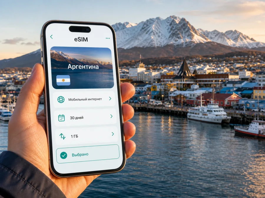 eSIM в Ушуайе: интернет в поездке по Аргентине