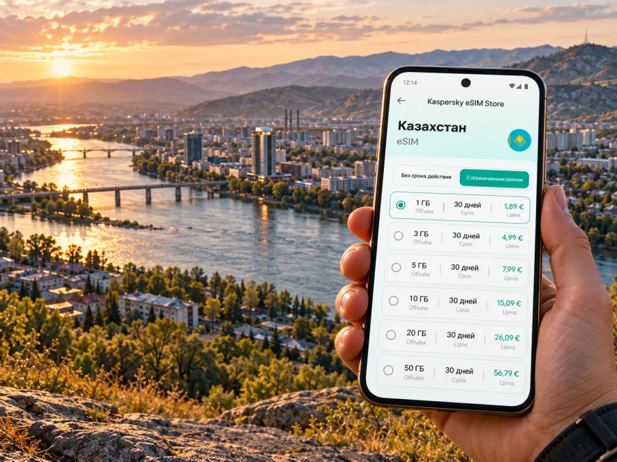 eSIM в Усть-Каменогорске: мобильный интернет в поездке