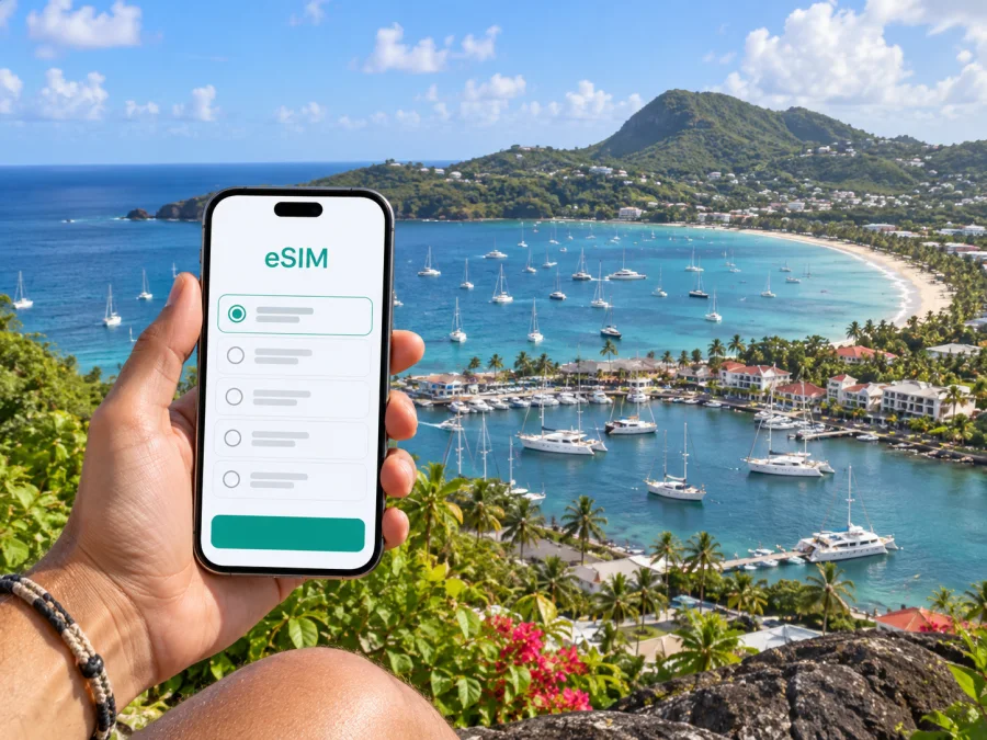 eSIM в Родни-Бэй: мобильный интернет в Сент-Люсии