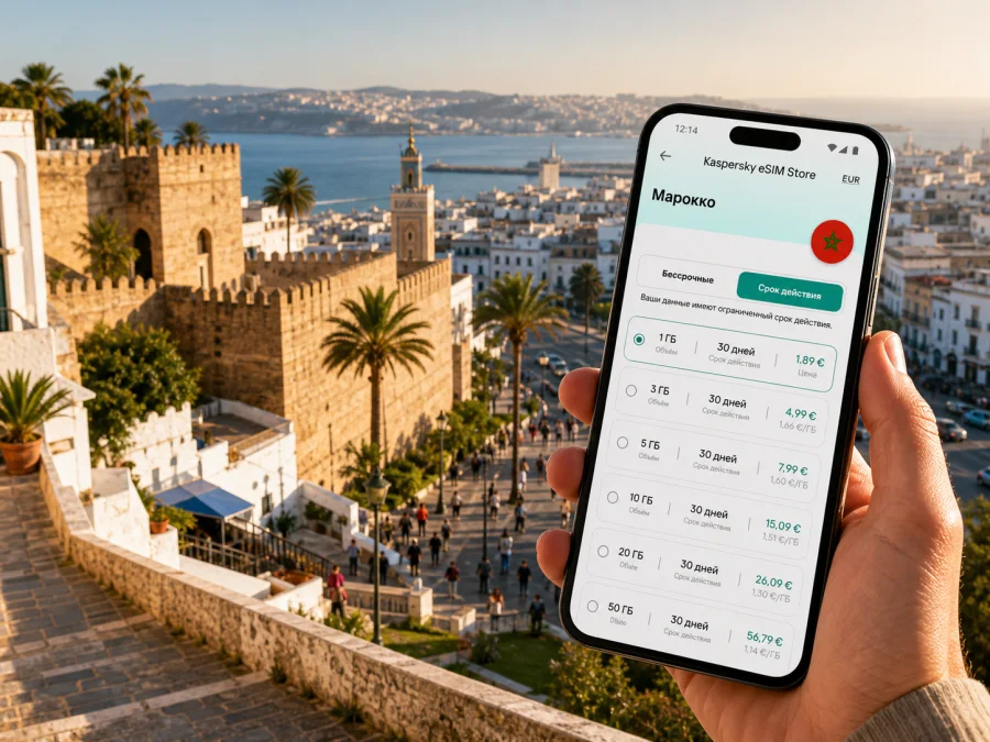 Танжер eSIM: интернет и связь в поездке