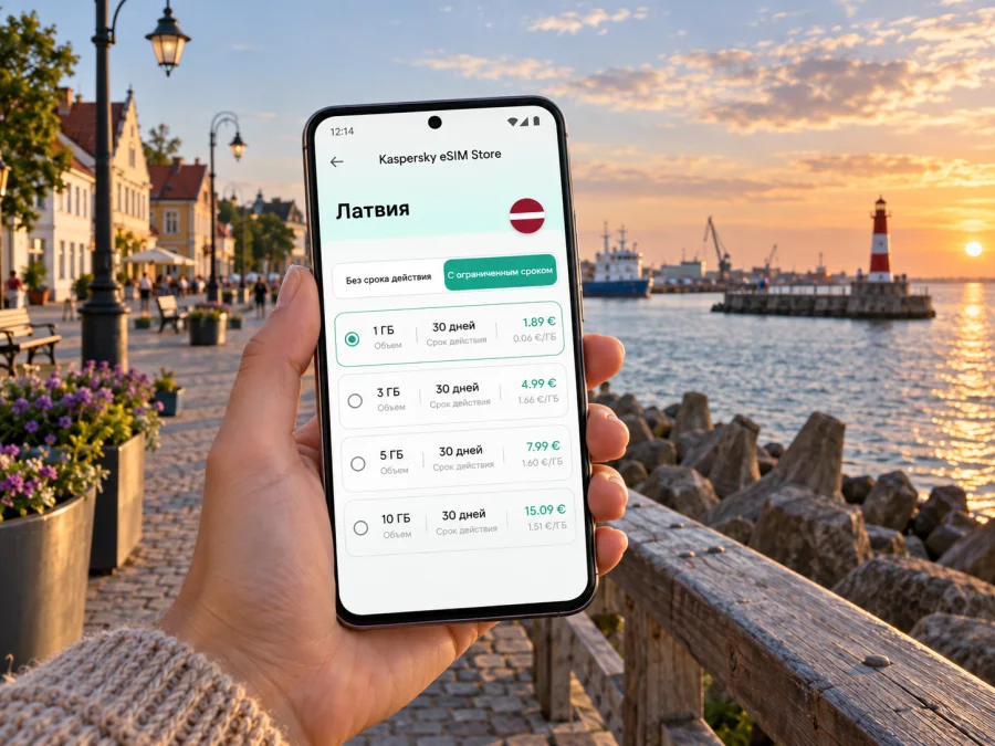eSIM в Вентспилсе: мобильный интернет в поездке