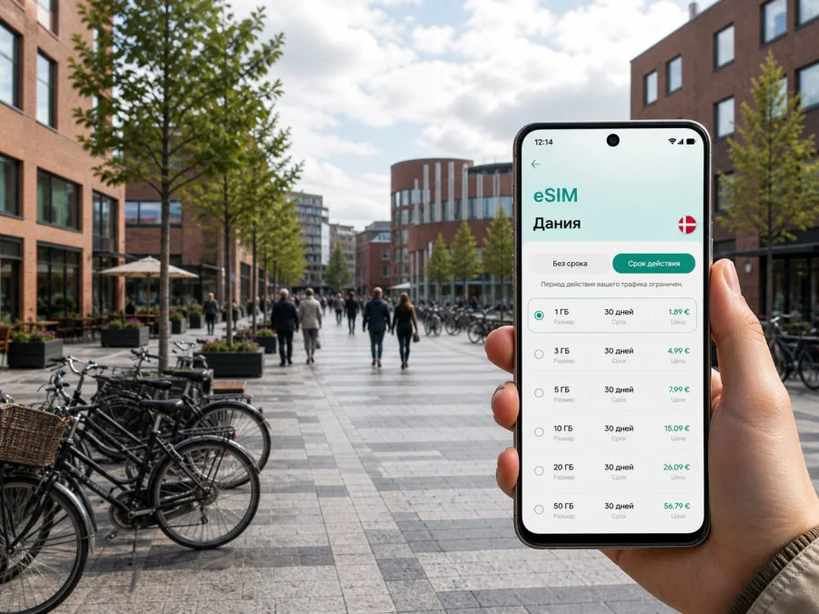 eSIM в Хернинге: мобильный интернет в поездке