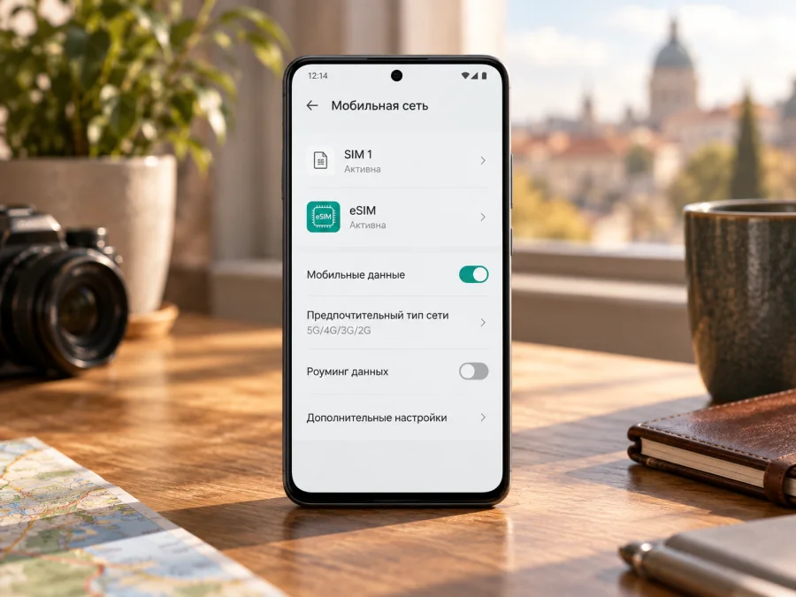 Google Pixel 5a 128GB и eSIM: проверка и настройка