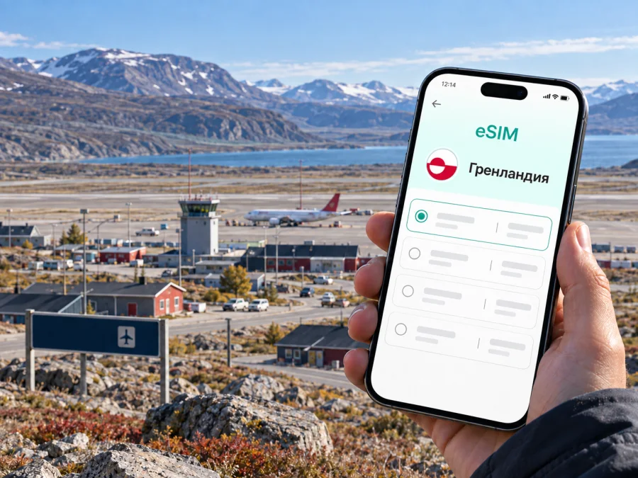 eSIM для Кангерлуссуака: интернет в поездке