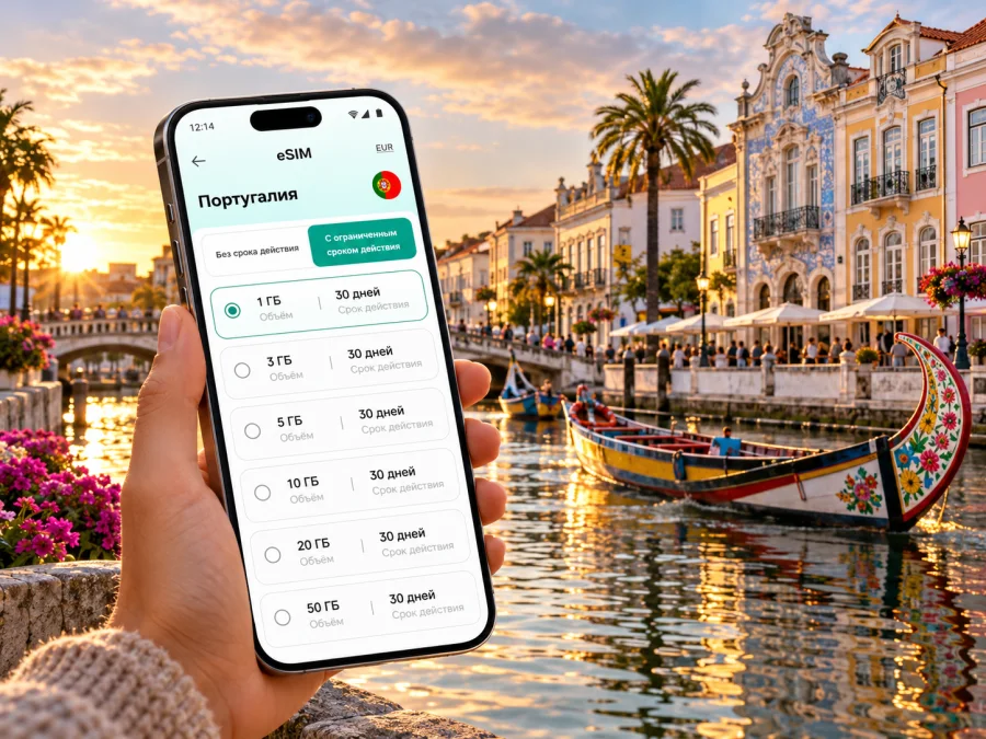 Авейру: eSIM для мобильного интернета