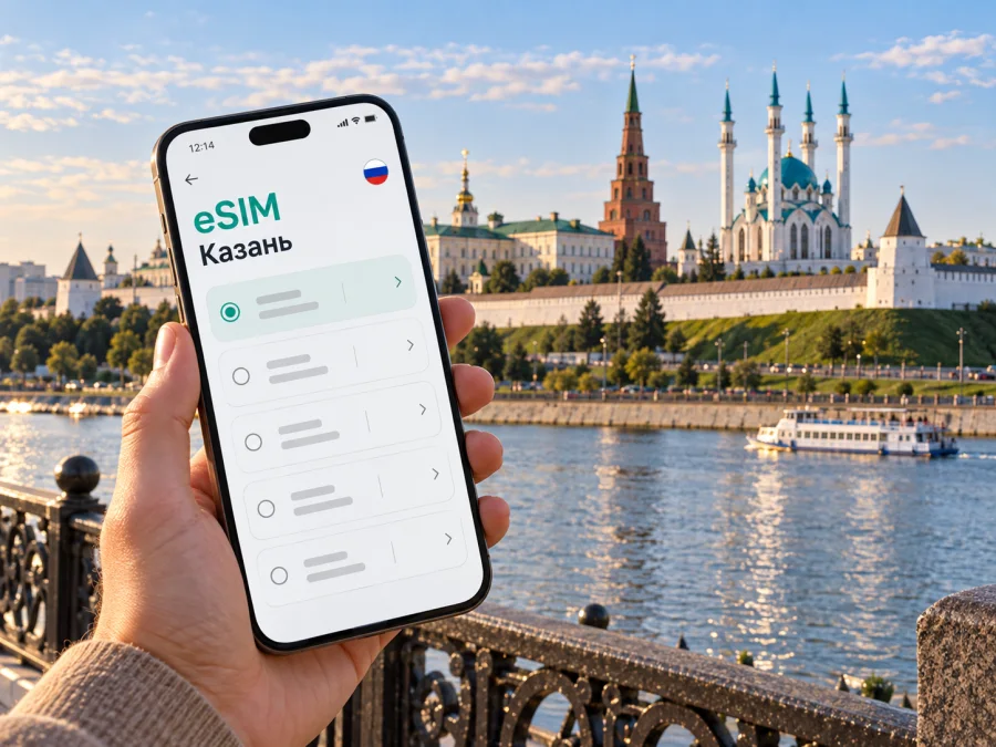 eSIM в Казани: мобильный интернет в поездке