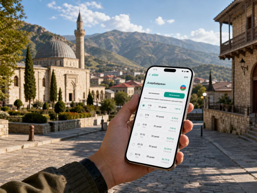 Шемахи eSIM: интернет и связь в поездке