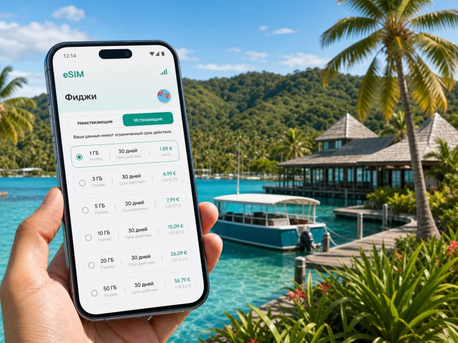 eSIM для Пасифик-Харбора: интернет в Фиджи