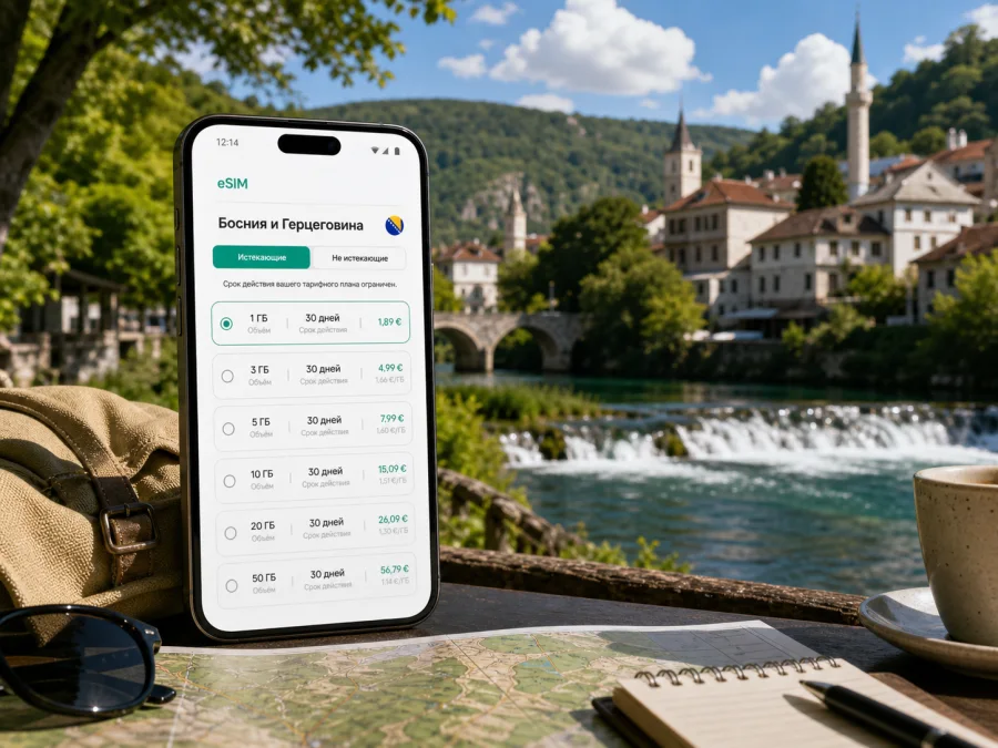 eSIM в Бихаче: мобильный интернет для поездки