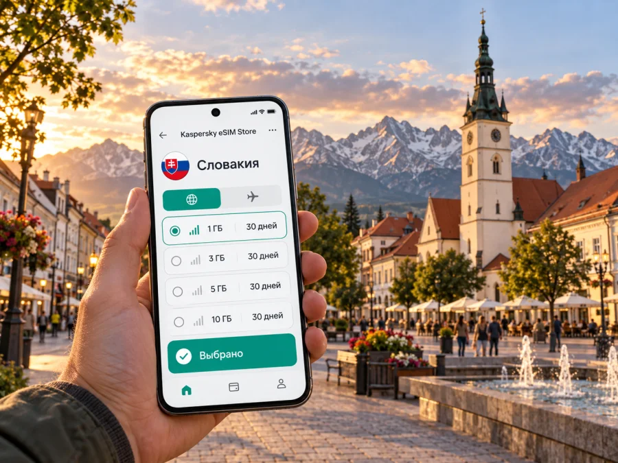 Попрад: eSIM и мобильный интернет в Словакии
