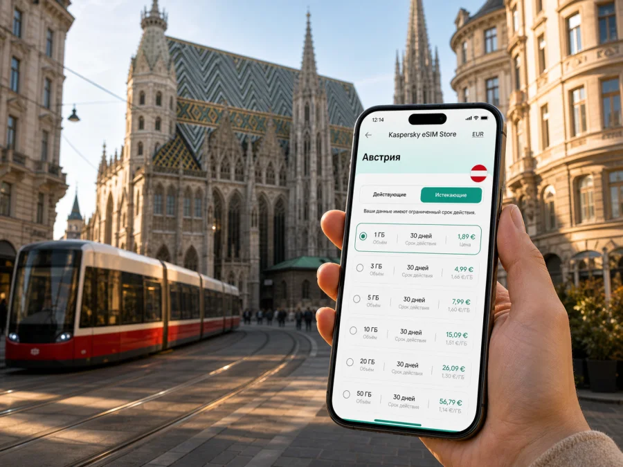 eSIM для Вены: мобильный интернет в поездке
