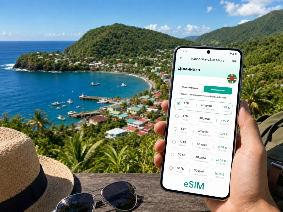 Скоттс-Хед eSIM: интернет в Доминике
