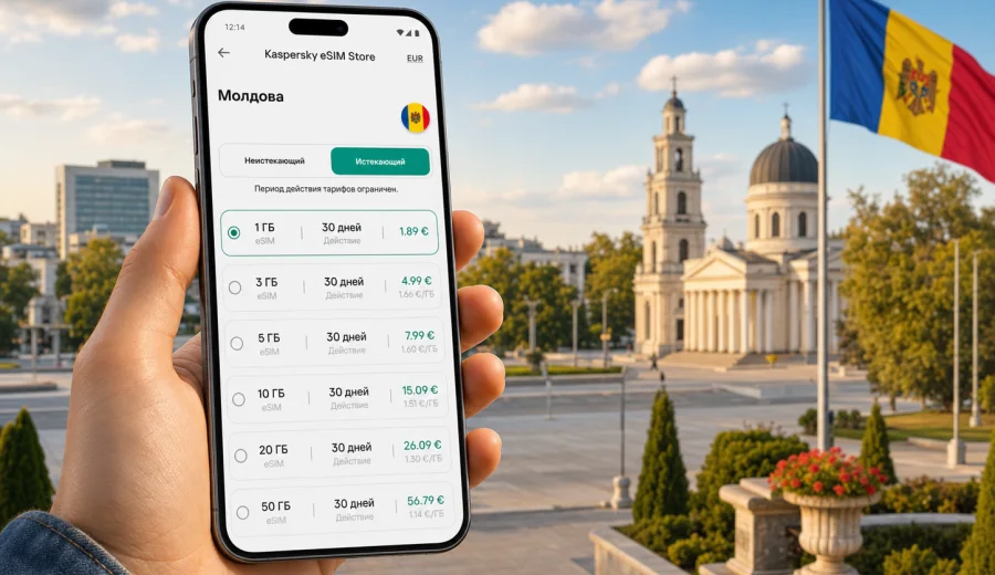 eSIM в Молдове: мобильный интернет в поездке