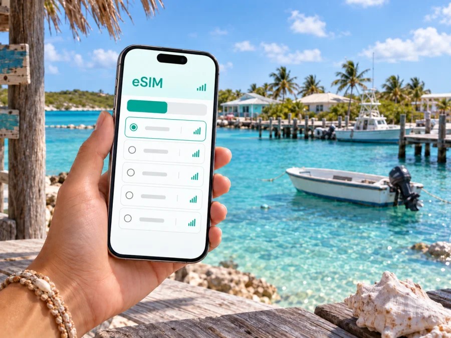eSIM для Саут-Кайкос: интернет в поездке