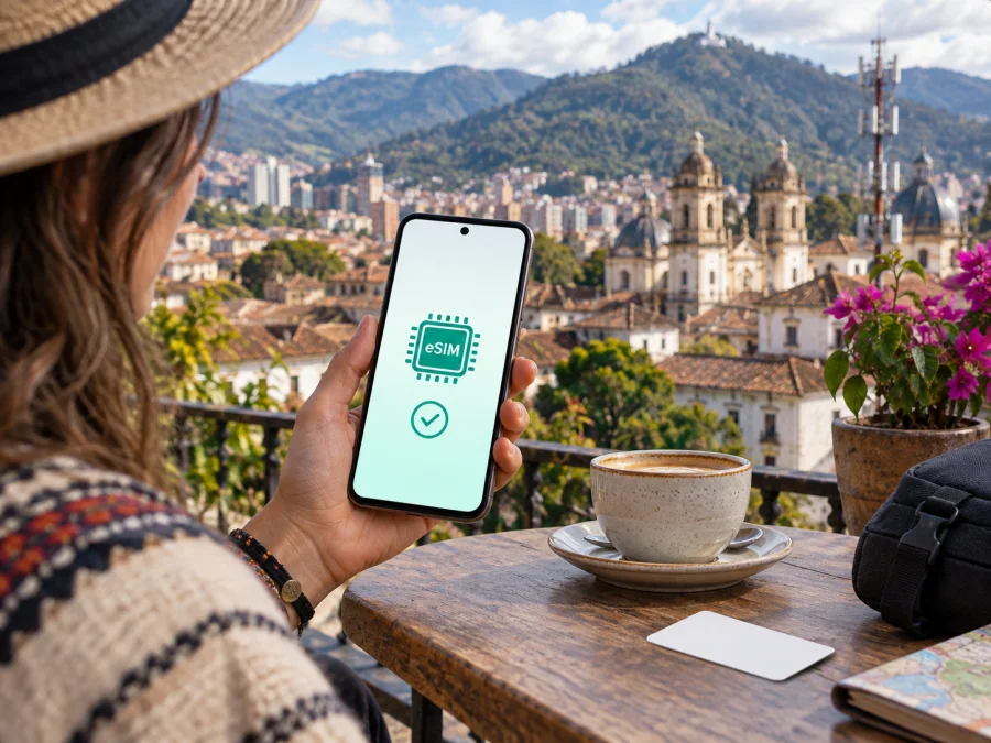 Movistar eSIM в Колумбии: подключение в поездке