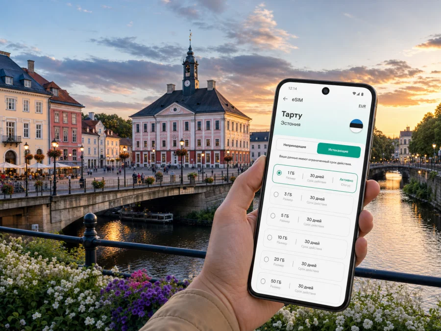 eSIM в Тарту: мобильная связь и интернет