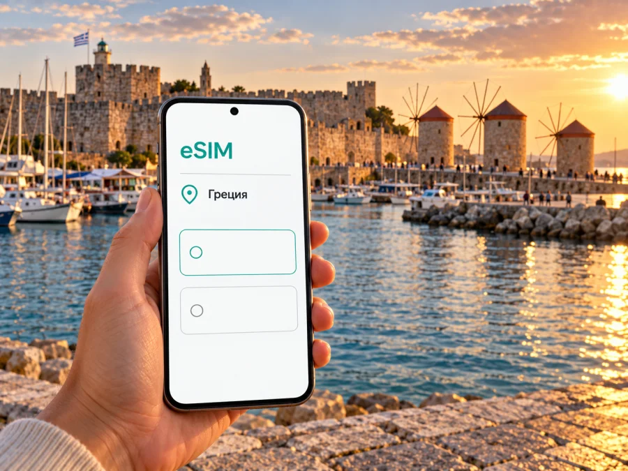 eSIM для Родоса: мобильный интернет в поездке