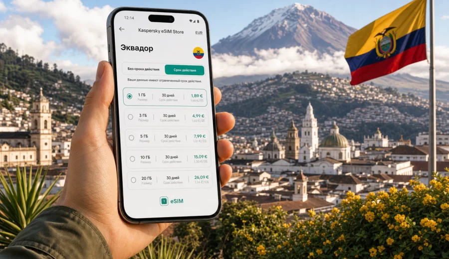 eSIM для Эквадора: интернет в поездке