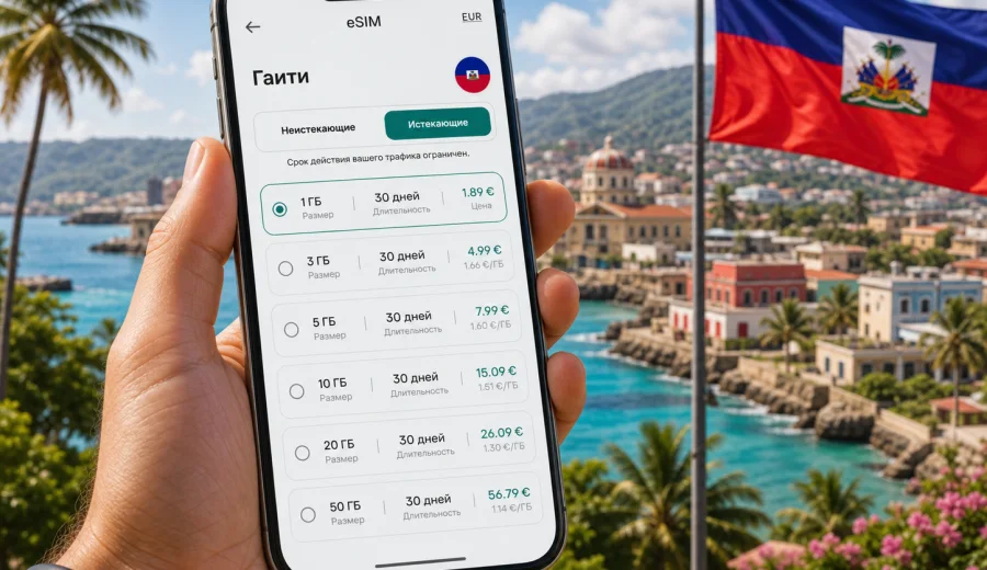 eSIM для Гаити: мобильная связь и интернет
