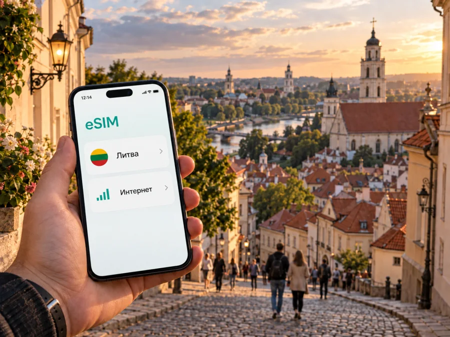 eSIM в Вильнюсе: мобильный интернет и связь
