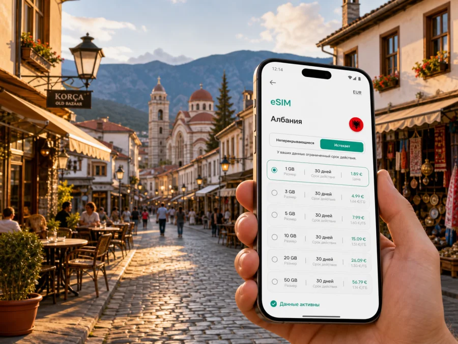 Корча eSIM: мобильный интернет в поездке