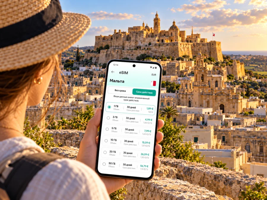 eSIM в Виктории: мобильный интернет на Гозо