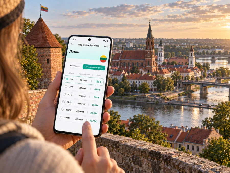 eSIM в Каунасе: мобильный интернет и связь