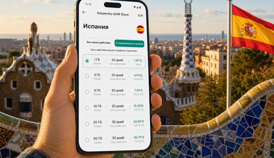 eSIM в Испании: интернет для поездки