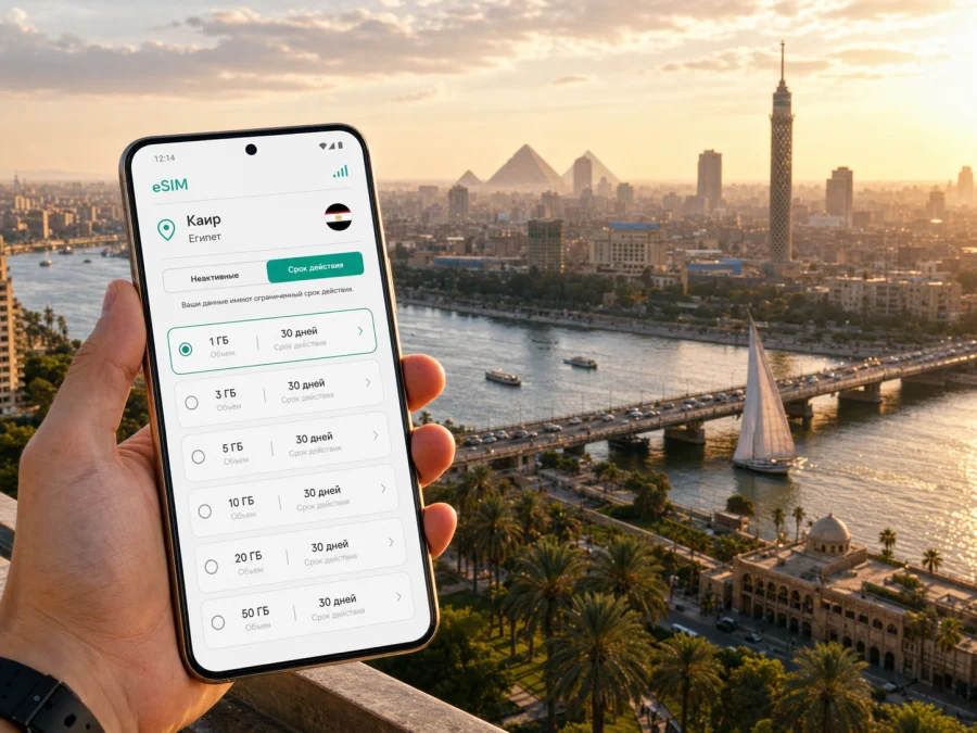 eSIM для Каира: мобильный интернет в поездке