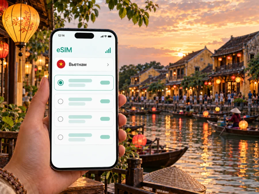 eSIM в Хойане: интернет и связь в поездке