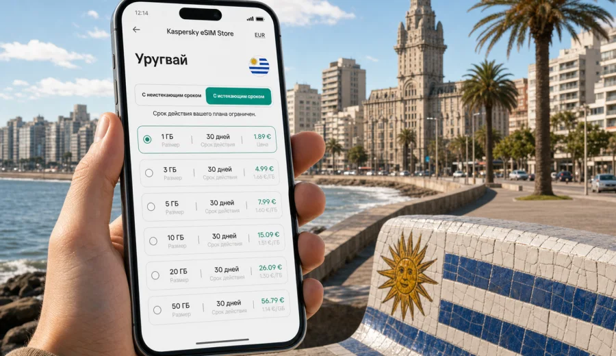 eSIM в Уругвае: мобильный интернет в поездке