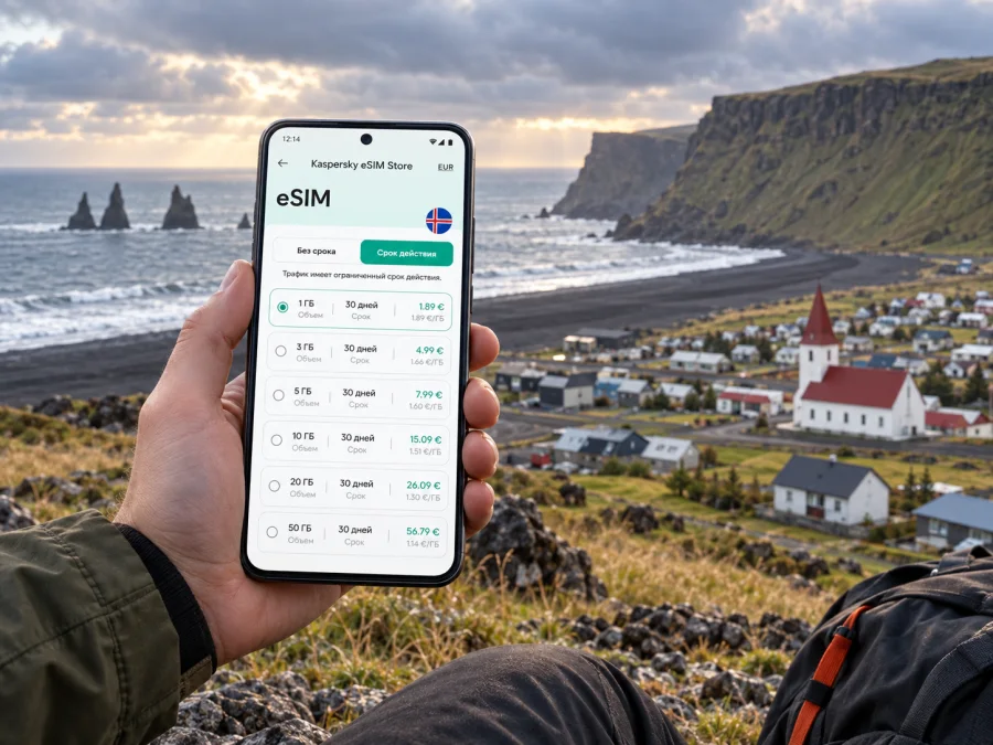 eSIM в Вике: мобильный интернет в Исландии