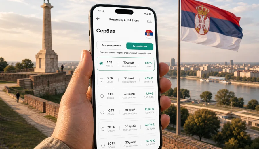 eSIM для Сербии: мобильная связь и интернет