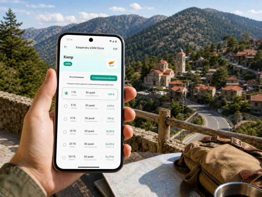 eSIM в Троодосе: интернет для поездки