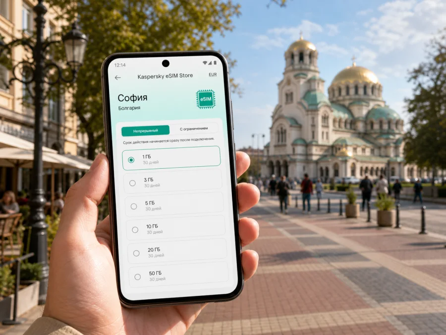 eSIM в Софии: мобильный интернет в поездке