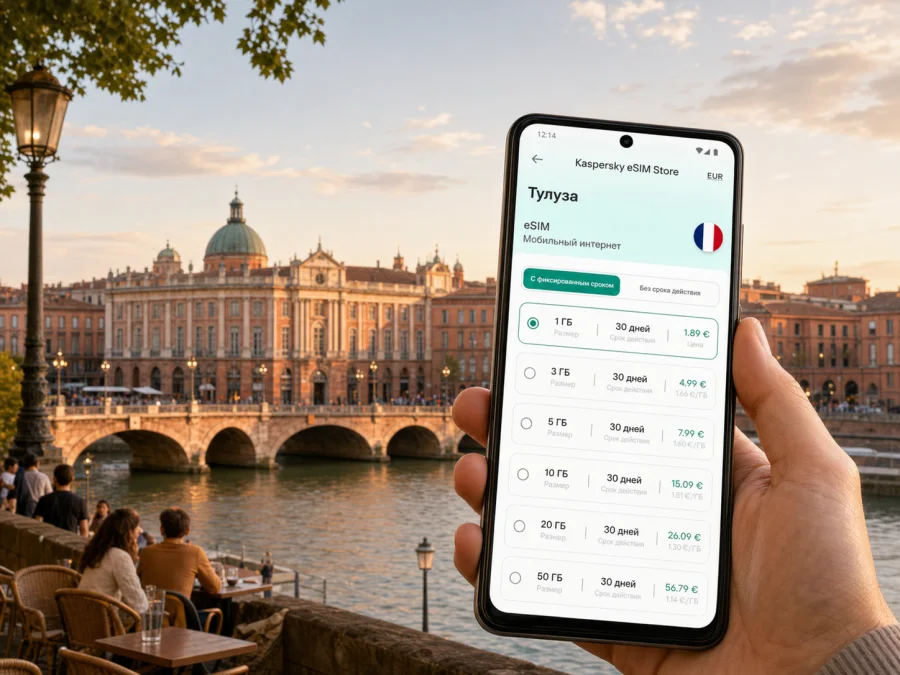 eSIM в Тулузе: интернет и связь в поездке