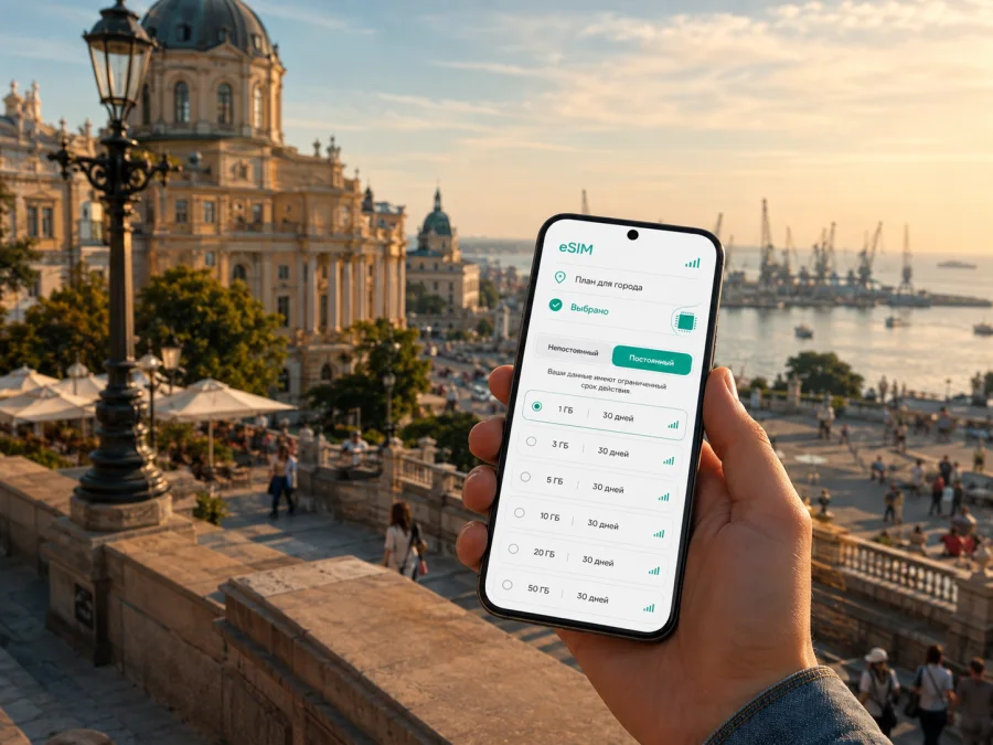 eSIM в Одессе: интернет для поездки