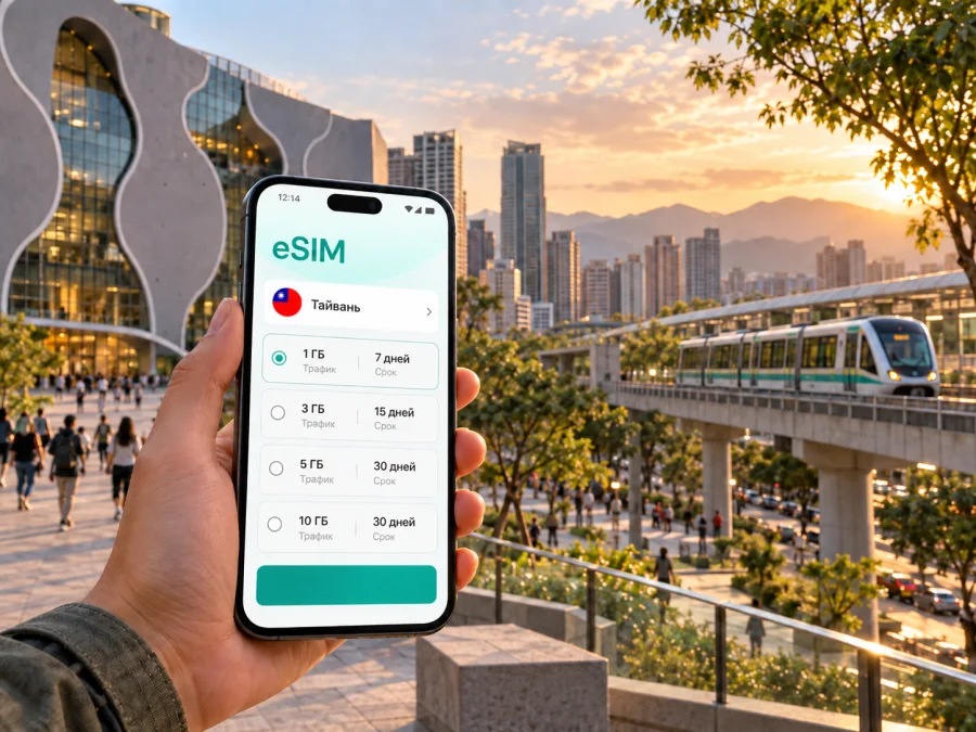 eSIM для Тайчжуна: интернет в поездке