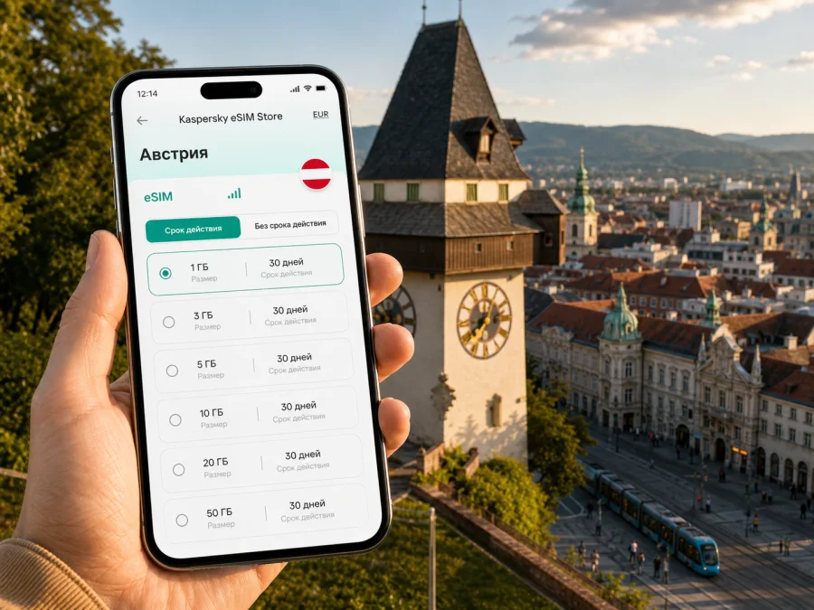 eSIM в Граце: мобильный интернет в поездке