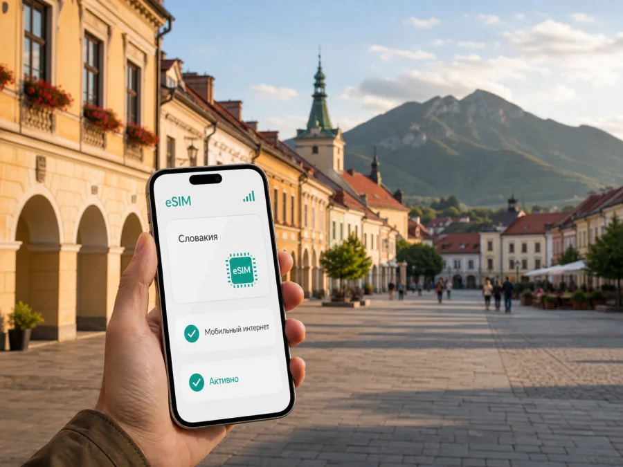 eSIM для Жилины: интернет в поездке