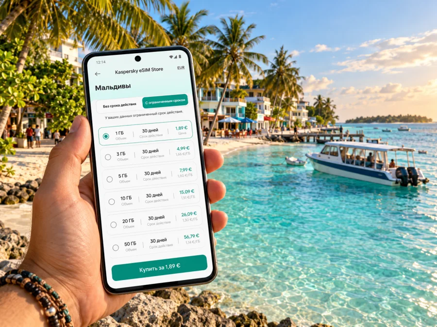 Маафуши: eSIM и мобильный интернет на Мальдивах